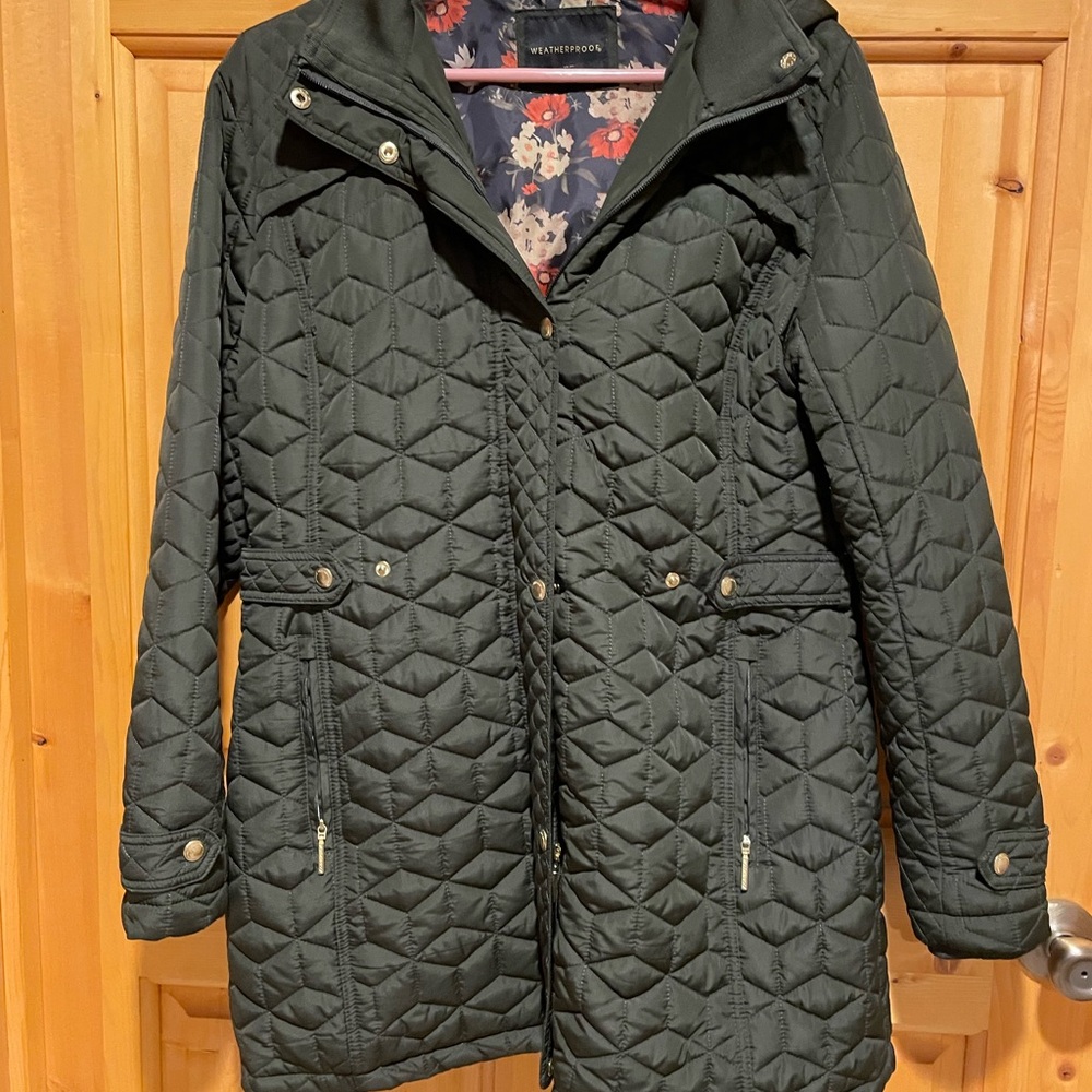 Weatherproof Women's Puffer Jacket - Forest Green - Picture 2 of 5
